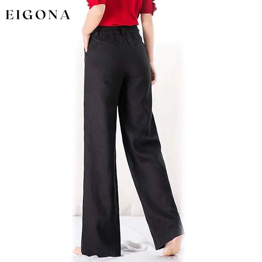 Women's Basic Soft Straight Twill Pants __stock:200 bottoms refund_fee:1200
