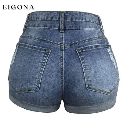 Women's Casual Fashion Jeans Denim Shorts __stock:200 bottoms refund_fee:1200
