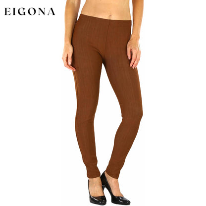 Women's Easy Pull-On Denim Skinny Fit Comfort Stretch Jeggings Brown __stock:100 bottoms refund_fee:800 show-color-swatches