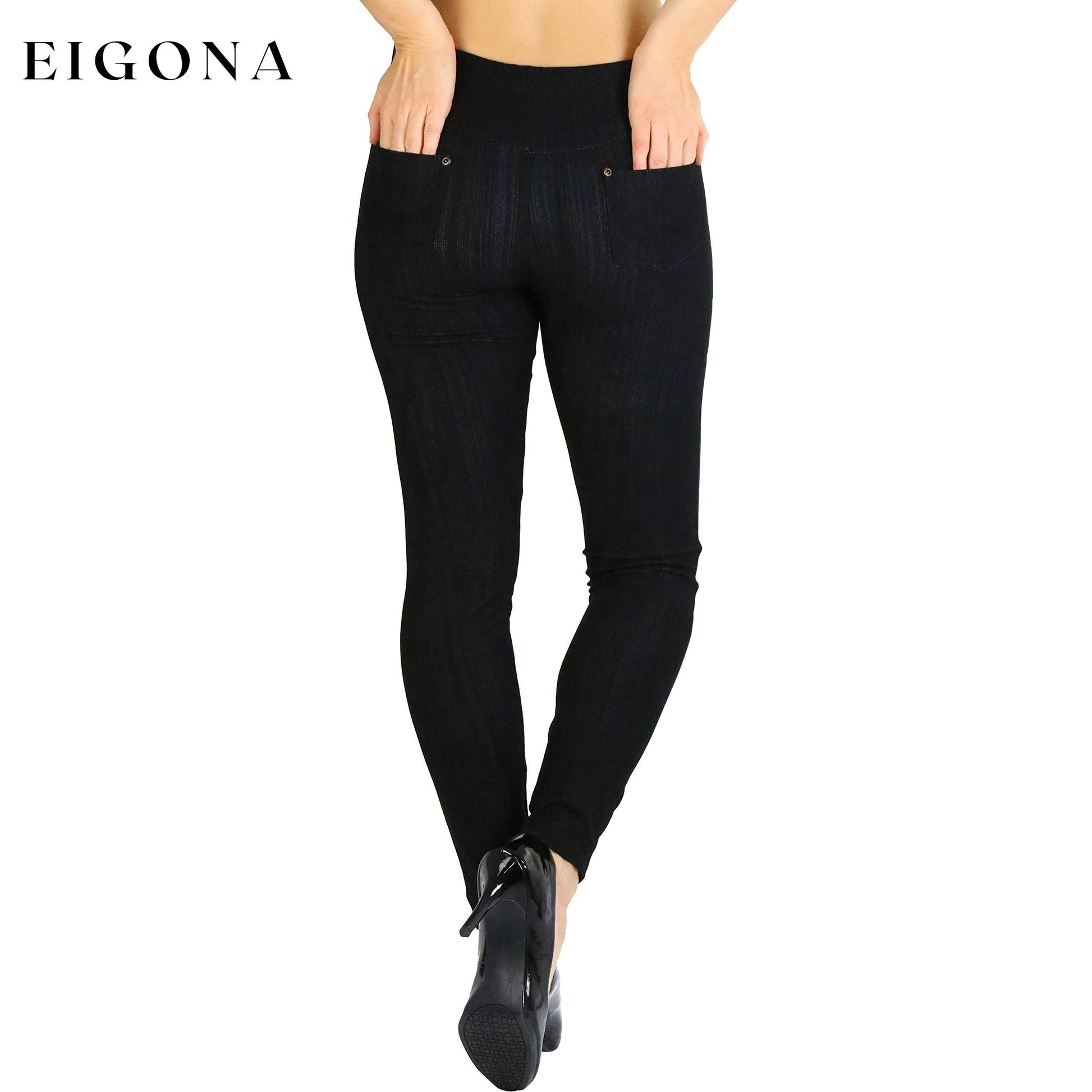 Women's Easy Pull-On Denim Skinny Fit Comfort Stretch Jeggings __stock:100 bottoms refund_fee:800 show-color-swatches