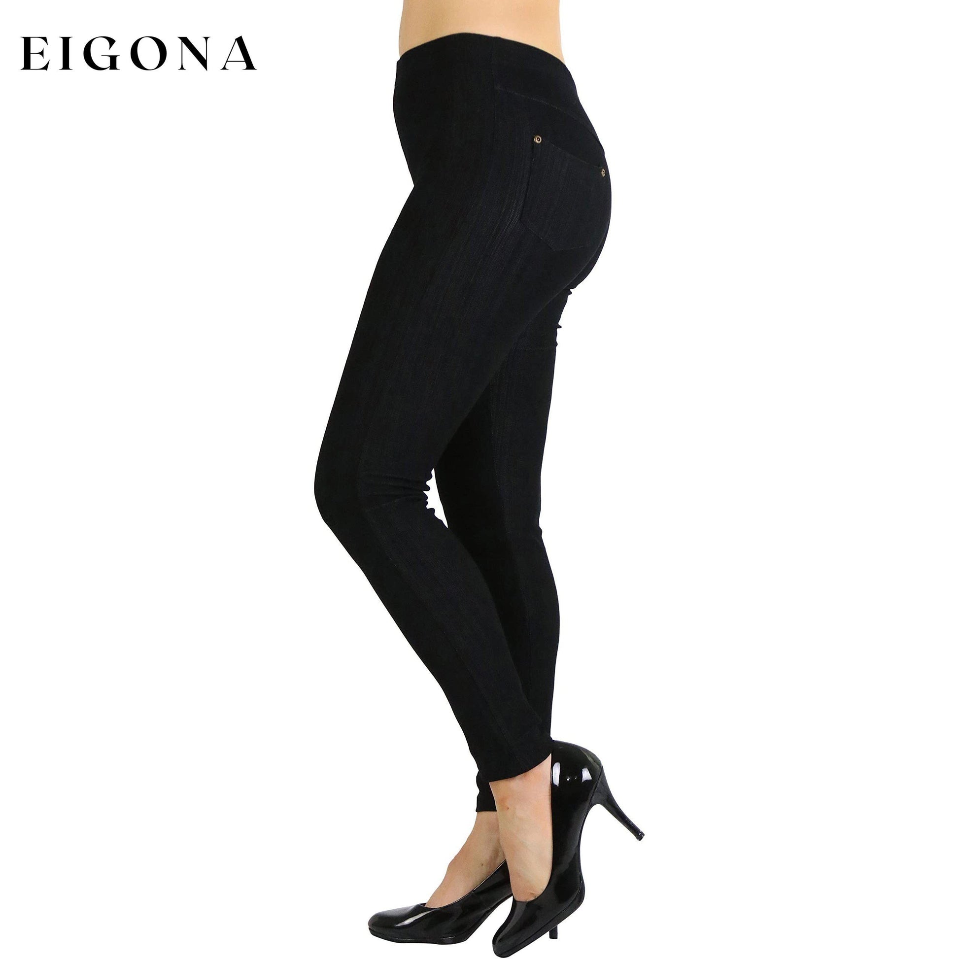 Women's Easy Pull-On Denim Skinny Fit Comfort Stretch Jeggings __stock:100 bottoms refund_fee:800 show-color-swatches