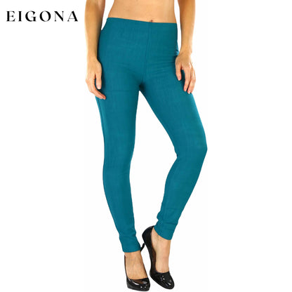 Women's Easy Pull-On Denim Skinny Fit Comfort Stretch Jeggings Spruce __stock:100 bottoms refund_fee:800 show-color-swatches