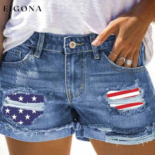Women's Jeans Shorts Independence Day Denim __stock:200 bottoms refund_fee:1200