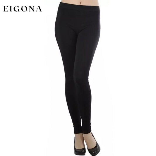 Women's Seamless Ankle Length Leggings Black __stock:350 bottoms refund_fee:800 show-color-swatches