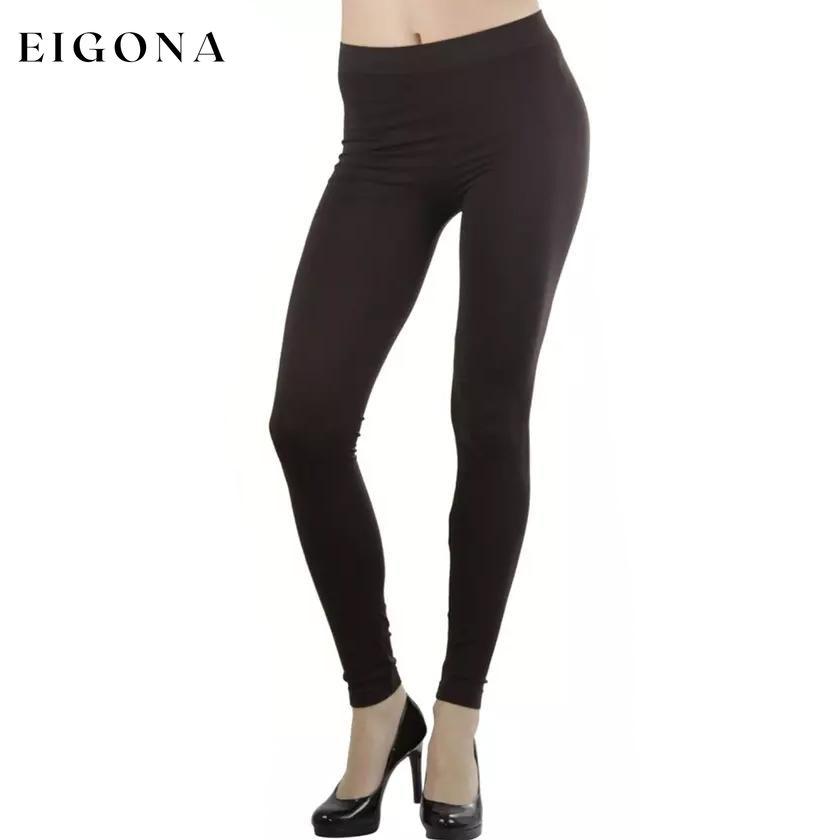 Women's Seamless Ankle Length Leggings Brown __stock:350 bottoms refund_fee:800 show-color-swatches