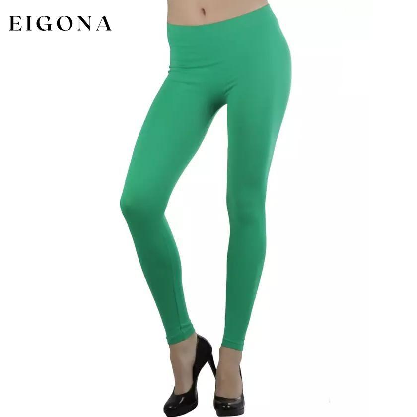 Women's Seamless Ankle Length Leggings Green __stock:350 bottoms refund_fee:800 show-color-swatches
