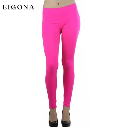 Women's Seamless Ankle Length Leggings Hot Pink __stock:350 bottoms refund_fee:800 show-color-swatches