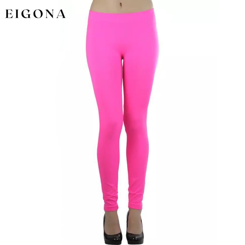 Women's Seamless Ankle Length Leggings Neon Pink __stock:350 bottoms refund_fee:800 show-color-swatches