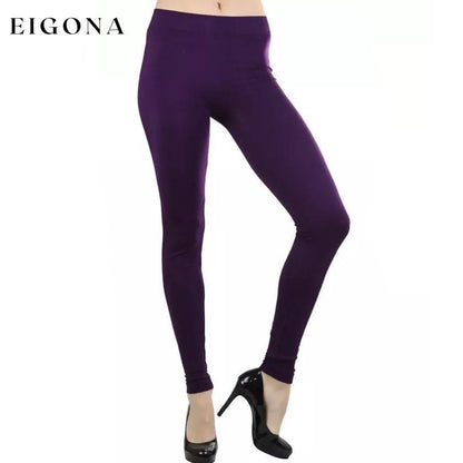 Women's Seamless Ankle Length Leggings Purple __stock:350 bottoms refund_fee:800 show-color-swatches
