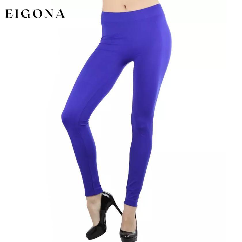Women's Seamless Ankle Length Leggings Royal Blue __stock:350 bottoms refund_fee:800 show-color-swatches