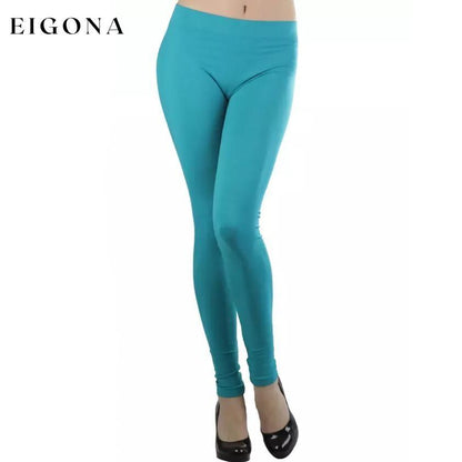 Women's Seamless Ankle Length Leggings Teal __stock:350 bottoms refund_fee:800 show-color-swatches