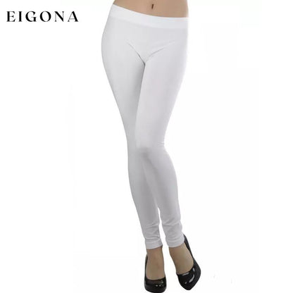 Women's Seamless Ankle Length Leggings White __stock:350 bottoms refund_fee:800 show-color-swatches