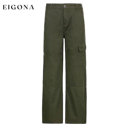 Women's Trouser Cargo Pants Army Green __stock:200 bottoms refund_fee:1200