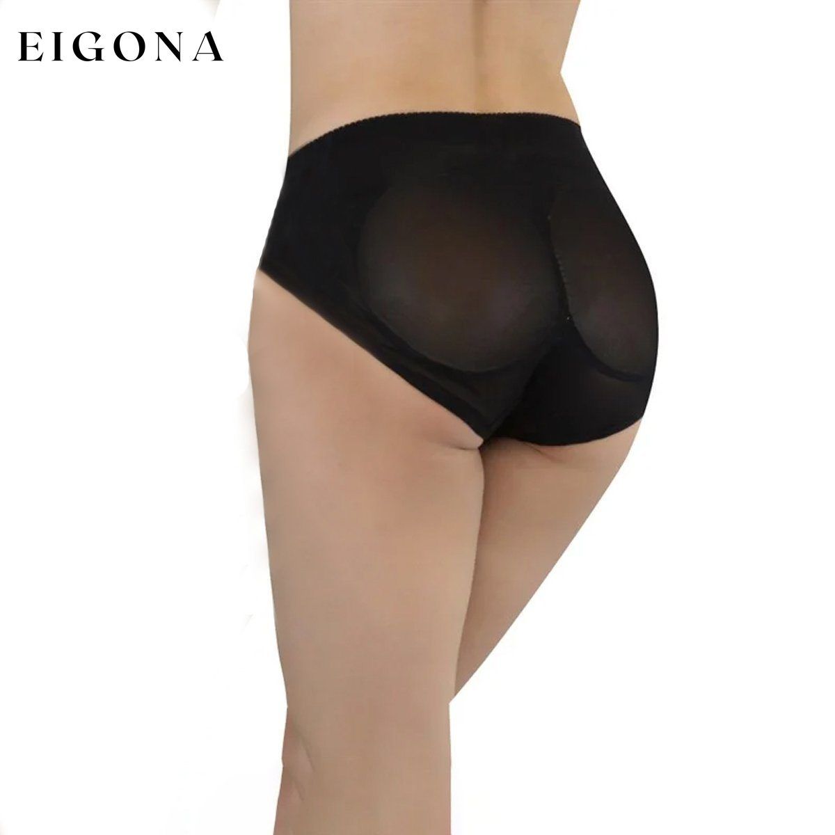 100% Silicone Padded Control Shaping Brief Black 4X __stock:500 lingerie refund_fee:1200
