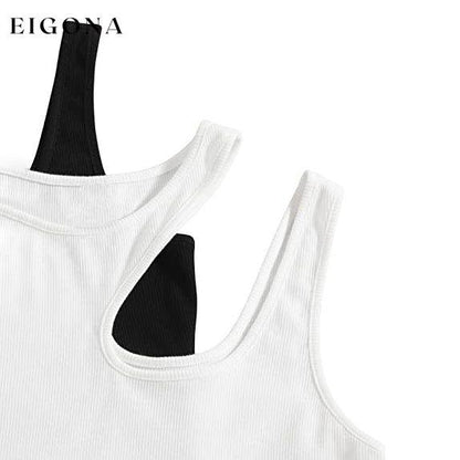 2-Pack: Women's Cropped Knit Tank Top __stock:200 clothes refund_fee:1200 tops