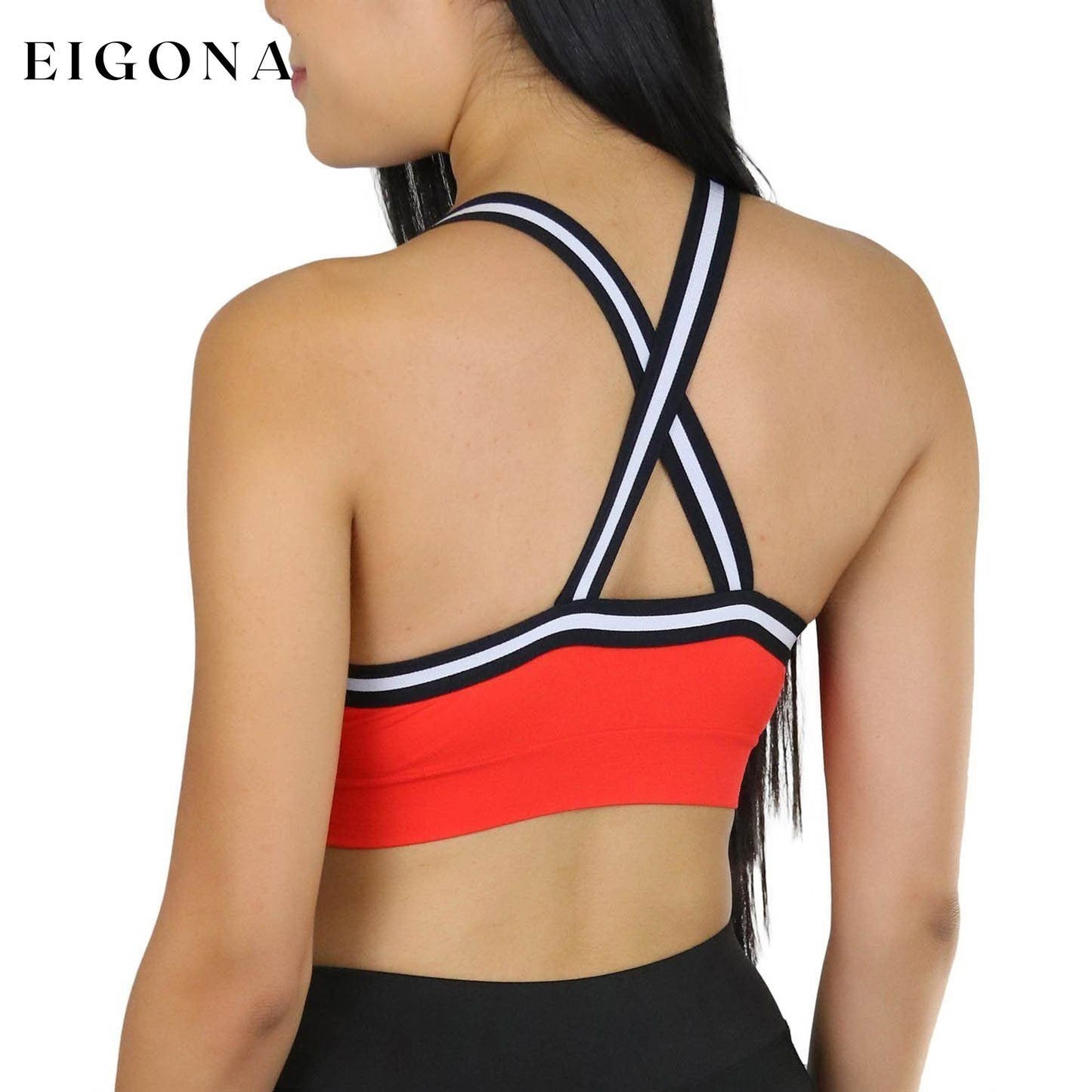 3-Pack: Women's Bold Striped Strap Racerback Bra __stock:150 lingerie Low stock refund_fee:1200