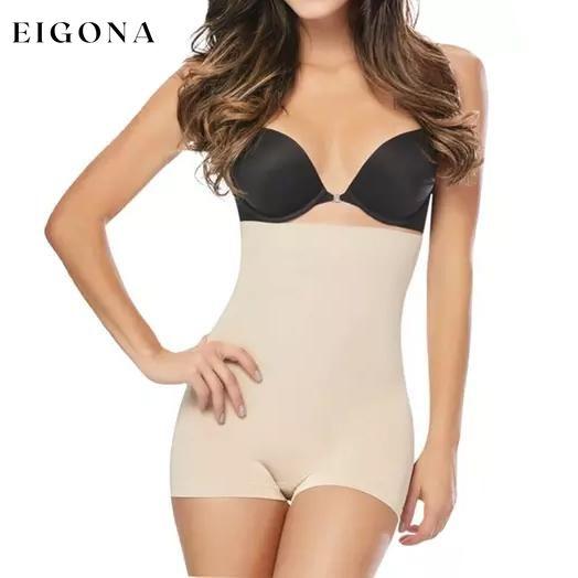 Women's High-Waist Boyshort Shapewear Beige __stock:500 lingerie refund_fee:800
