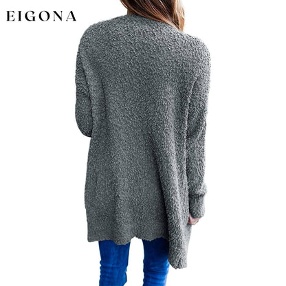 Women's Long-Sleeved Soft Chunky Knitted Sweater __stock:500 Jackets & Coats refund_fee:1200