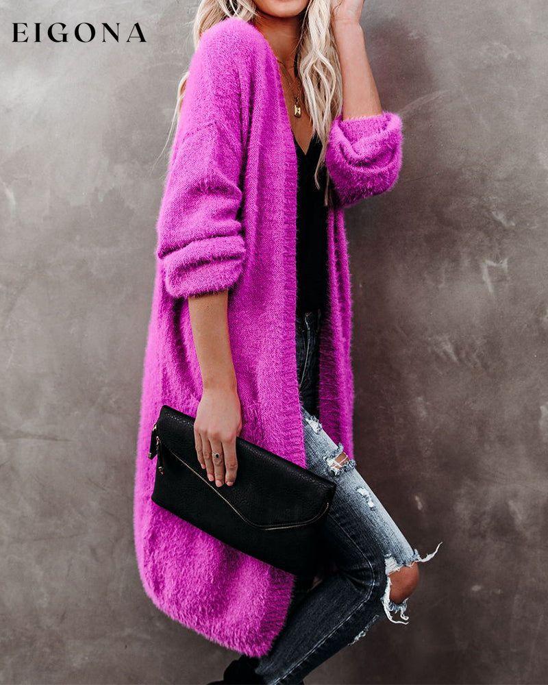Solid color long cardigan 2022 f/w 23BF clothes Sweaters sweaters & cardigans Tops/Blouses