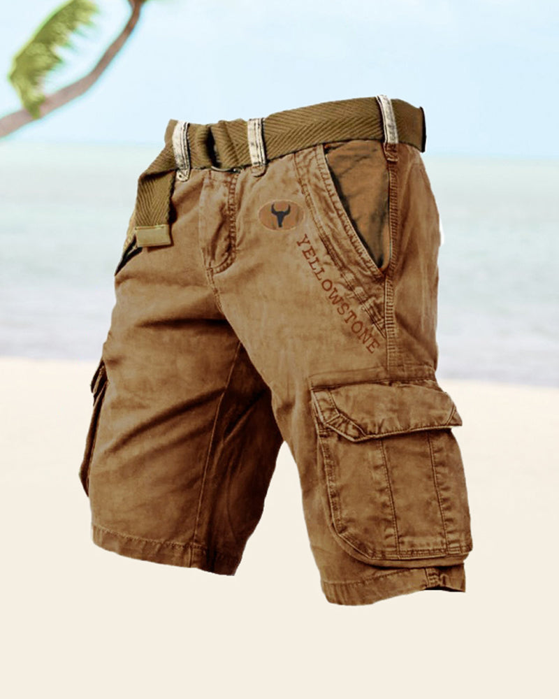 Men's multi-pocket tactical shorts Shorts man