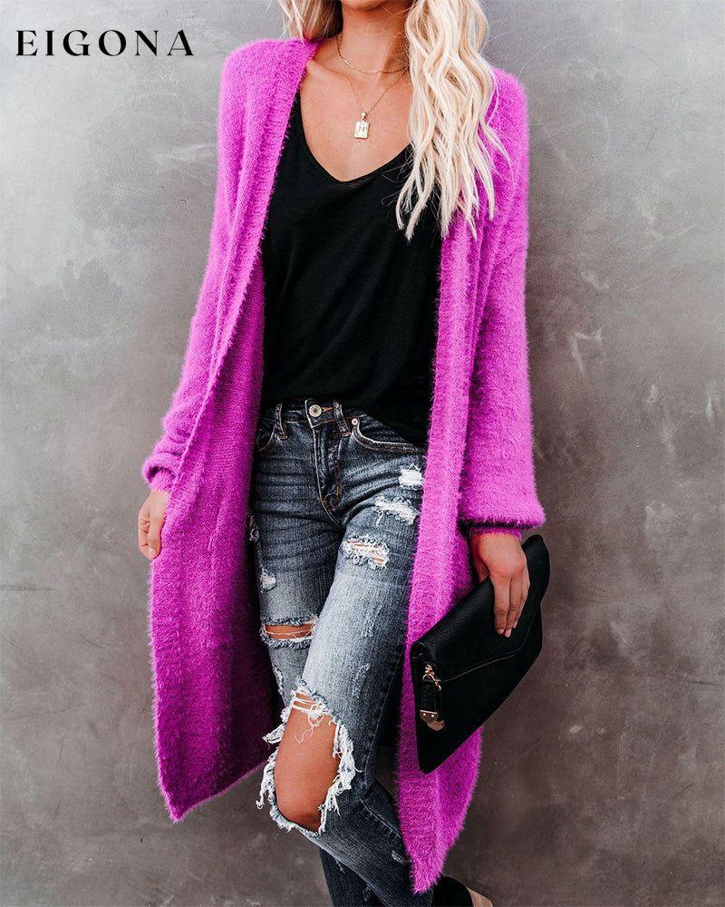 Solid color long cardigan 2022 f/w 23BF clothes Sweaters sweaters & cardigans Tops/Blouses