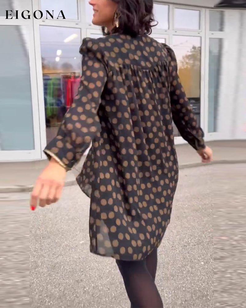 Polka Dot Long Sleeve Dress 23BF autumn 2023 casual dresses Clothes Dresses spring