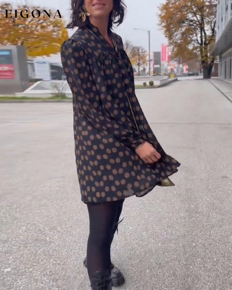 Polka Dot Long Sleeve Dress 23BF autumn 2023 casual dresses Clothes Dresses spring