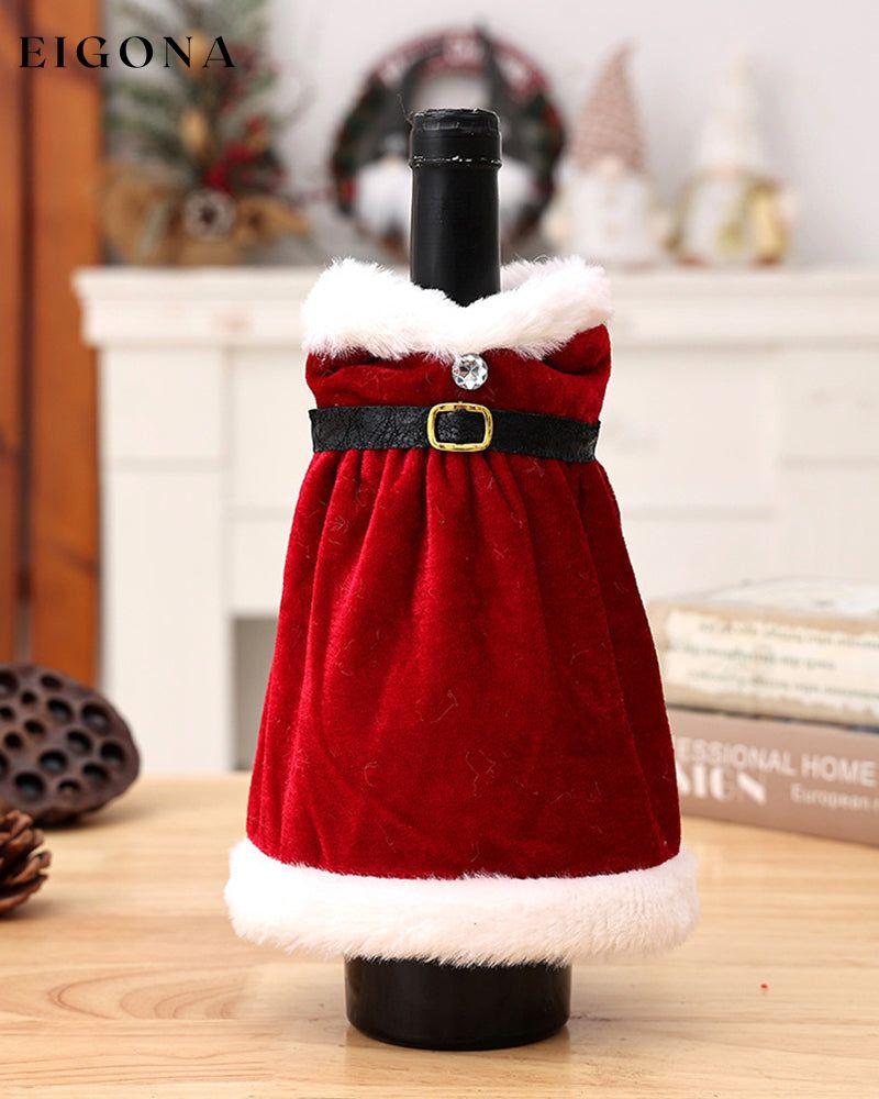 Christmas dress wine bottle cover Dresses 23BF ACCESSORIES christmas Clothes