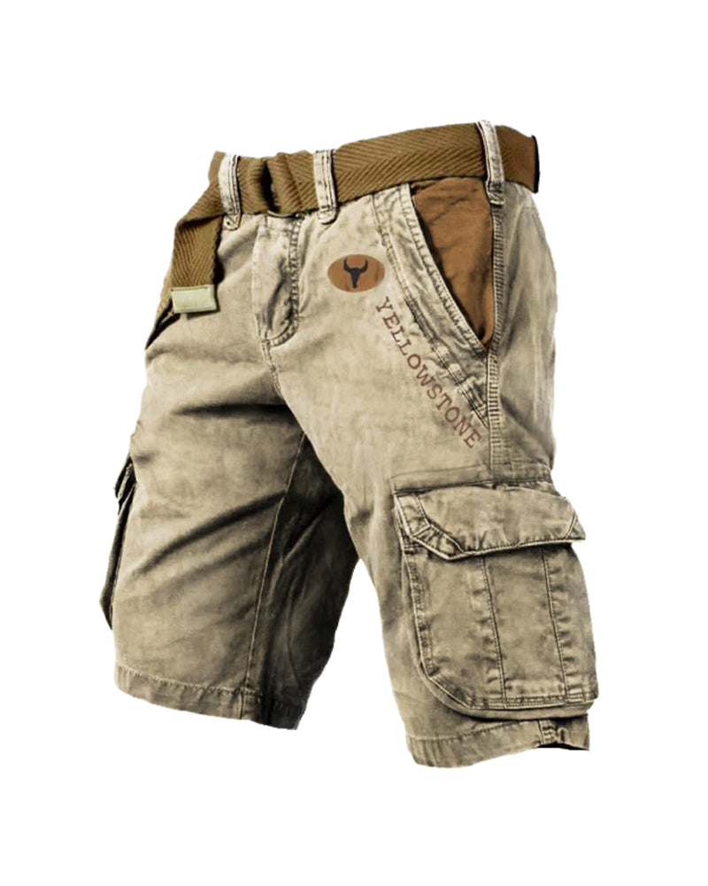 Men's multi-pocket tactical shorts Shorts man