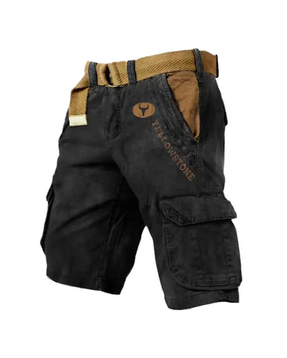 Men's multi-pocket tactical shorts Shorts man