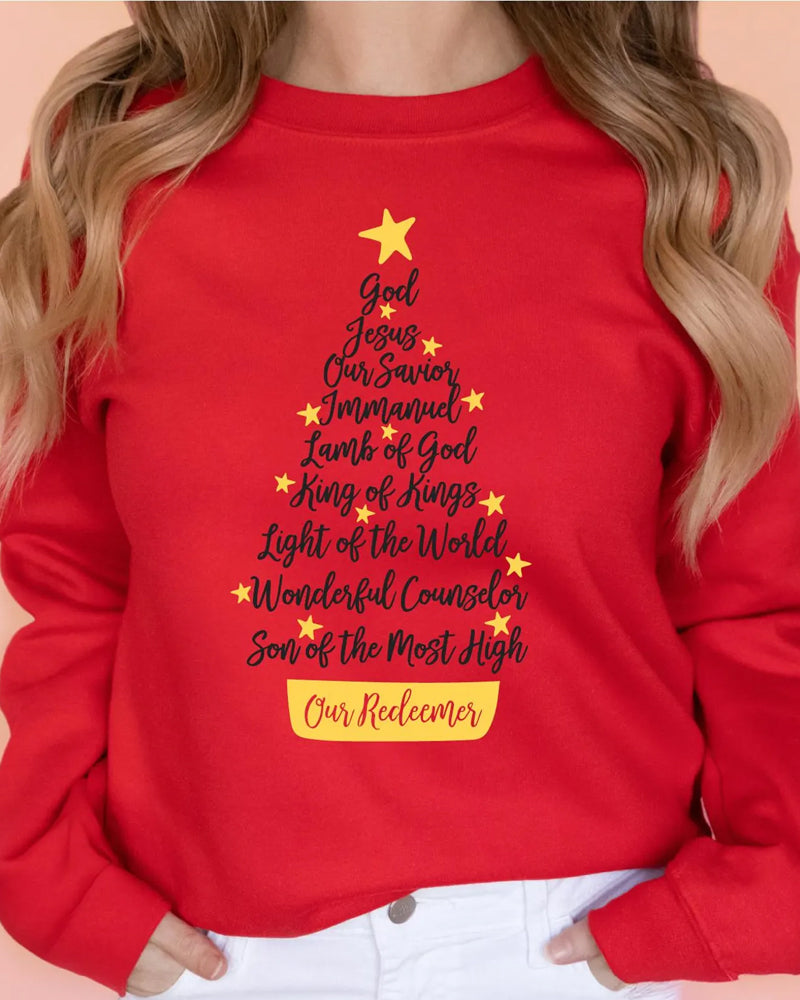 God Jesus Our Savior Christmas Sweatshirt 2024 f/w christmas sweatshirts