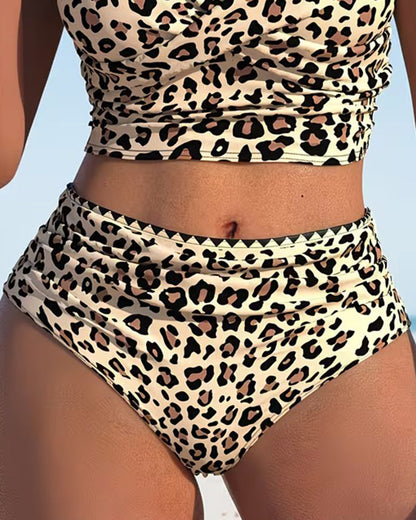 Bralette Leopard Print Triangle Bikini