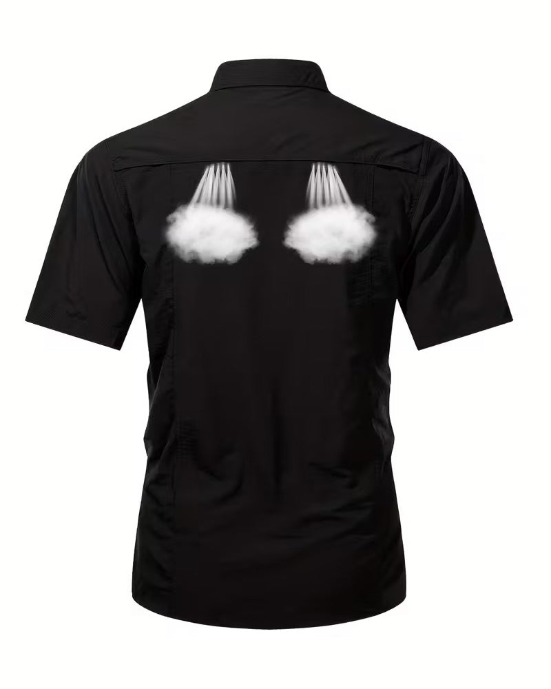 Casual Breathable Short Sleeve Shirt shirts man spring summer
