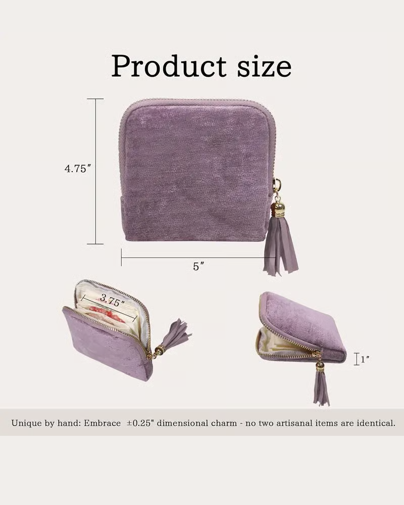 Fringed Jewelry Storage Pouch