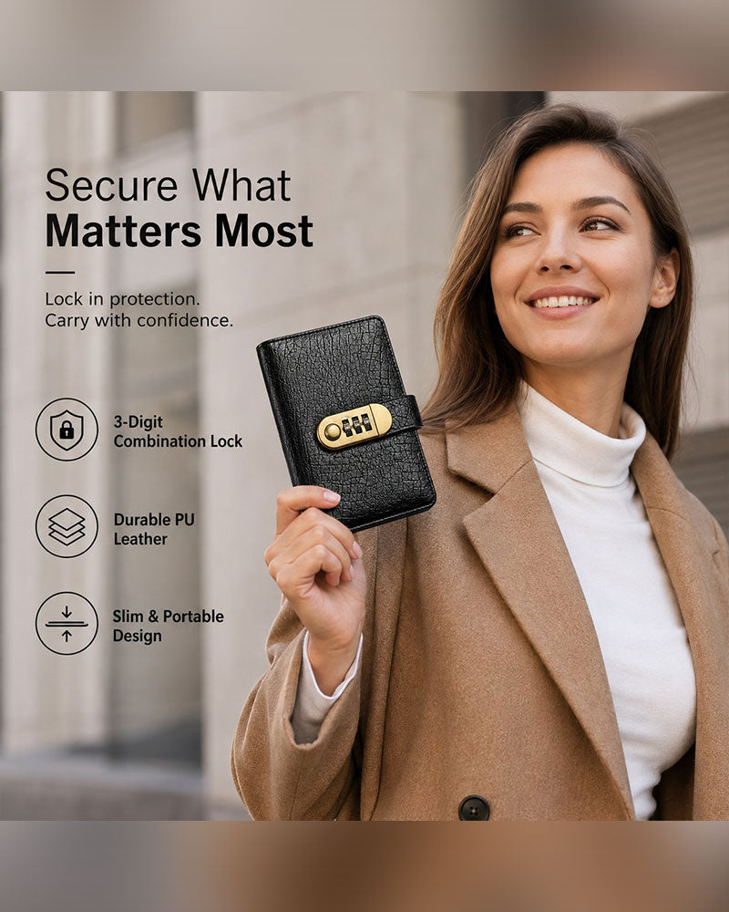 Combination Lock Cash Book 2024 f/w accessories spring summer