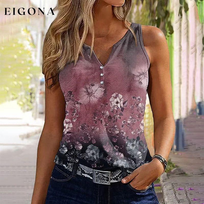 Vintage Floral Print Tank Top best Best Sellings clothes Plus Size Sale tops Topseller