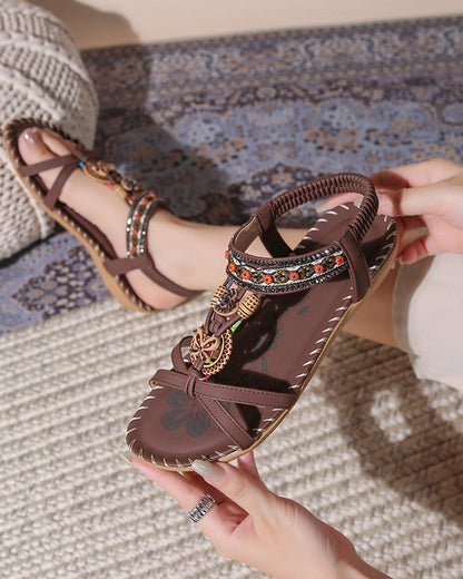 Bohemian Open-Toe Sandals