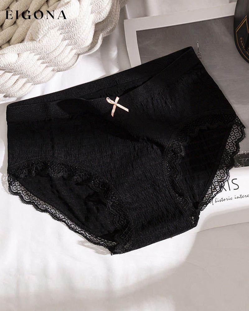 Graphene cotton briefs Black 5pcs 23BF lingerie