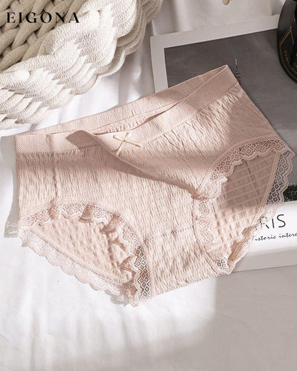 Graphene cotton briefs Pink 5pcs 23BF lingerie
