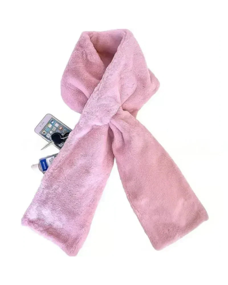 🎁Hidden Pocket Cozy Scarf – Warm, Soft And Secure Zipper🧣