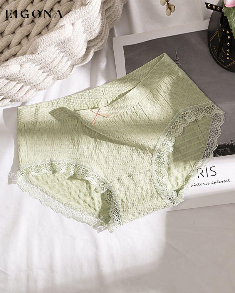 Graphene cotton briefs Green 5pcs 23BF lingerie