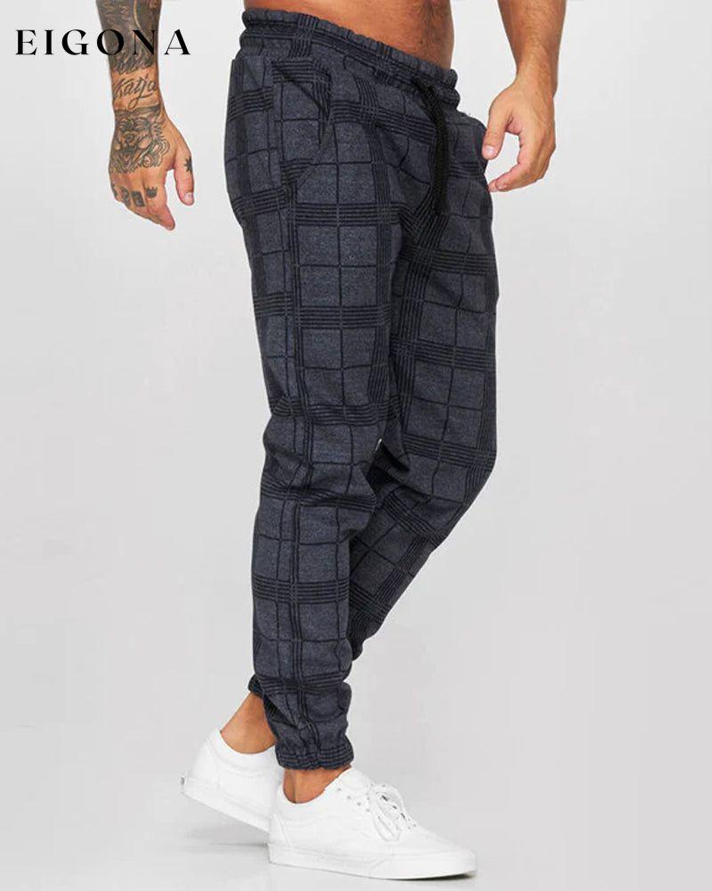 Men's plaid casual pants 2022 F/W 23BF Pants man