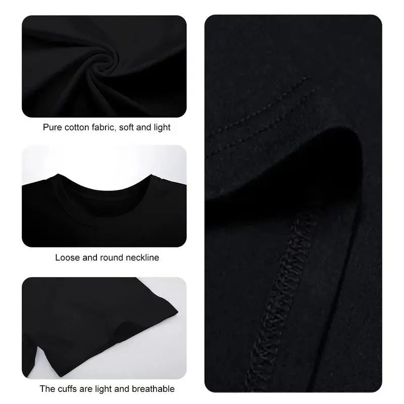 Men's Back Letter Print T-Shirt