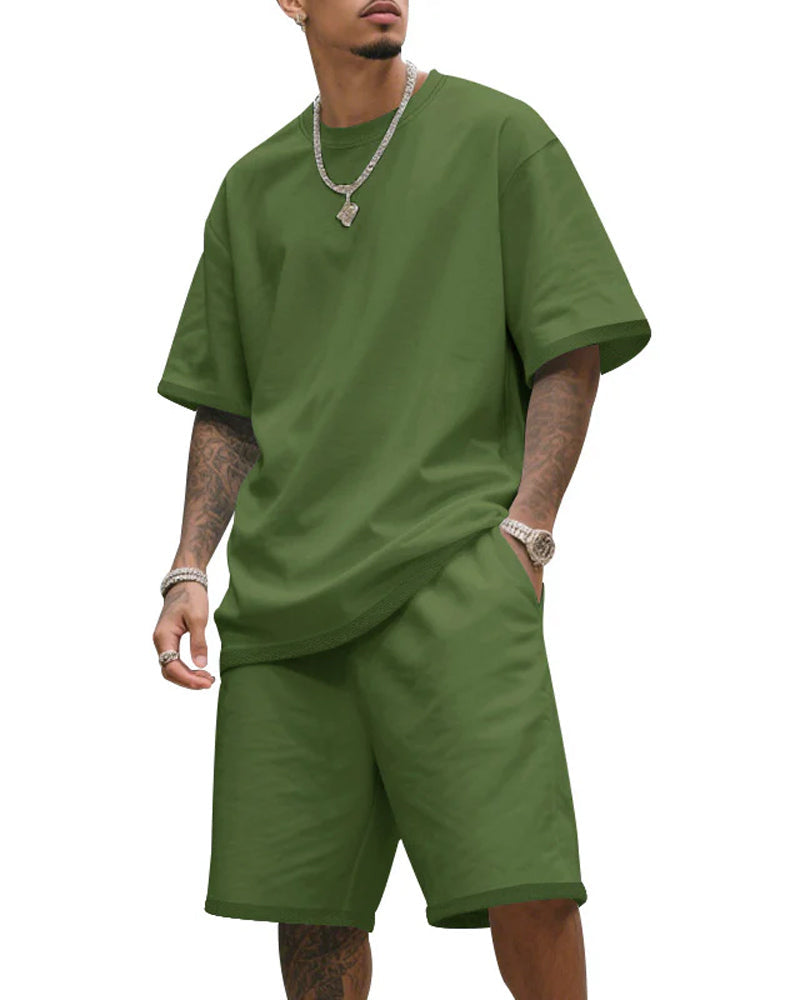 Short Sleeve Shorts Two-Piece Set