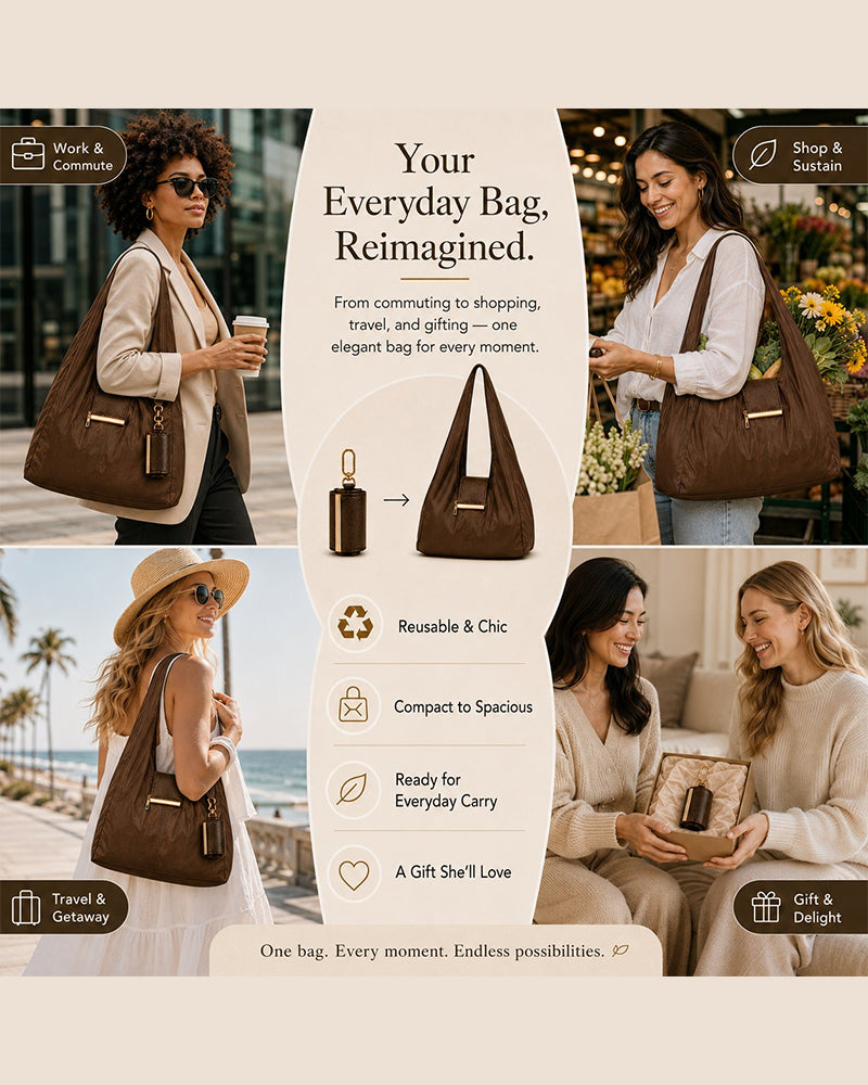 Charm Transformable Bag – Stylish Vegan Leather Tote & Keychain Charm 2024 f/w accessories spring summer