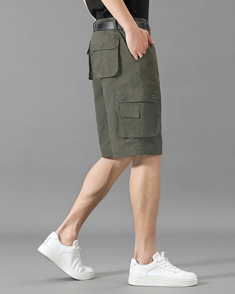 Men's Multi-Pocket Cargo Shorts