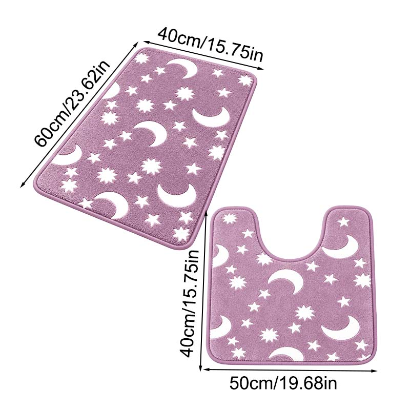 Glow-in-the-dark coral fleece floor mat 2024 f/w accessories bathroom gadget spring、summer