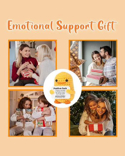 Anatra positiva all'uncinetto