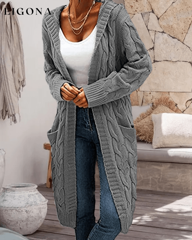 Casual Long Solid Color Cardigan 2023 f/w 23BF clothes spring Sweaters sweaters & cardigans Tops/Blouses