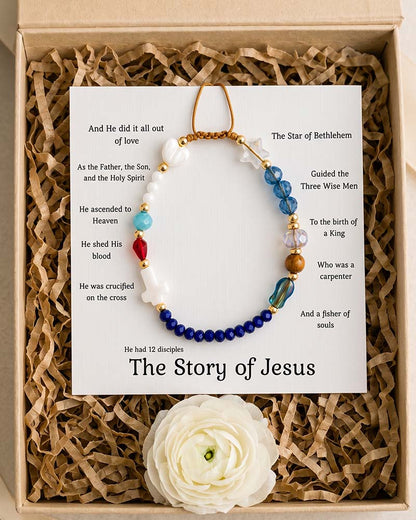 ✝️Handmade Story of Jesus Bracelet❤️Wear the Story. Carry the Faith.